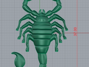 scorpion jewelry pendant Modelo de Impressão 3D