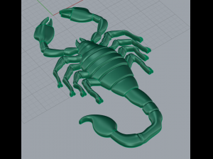scorpion jewelry pendant Modelo de Impressão 3D