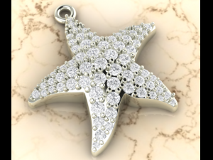 star fish pendant 3D Print Model