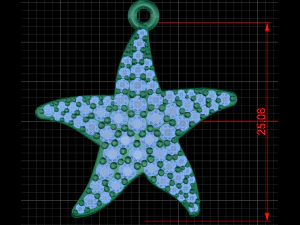 star fish pendant 3D Print Model