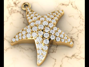 star fish pendant 3D Print Model