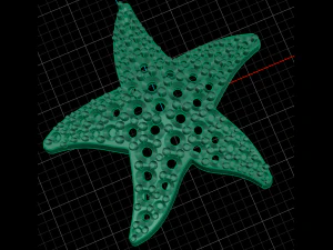star fish pendant 3D Print Model