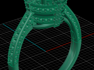 halo uniq diamond ring 3D Print Model