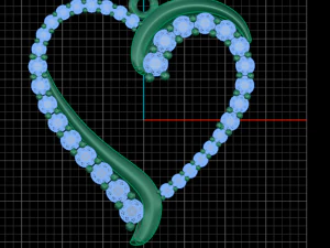 heart pave diamond pendant 3D Print Model
