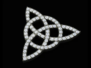 매듭 파베 펜던트 3D 프린트 모델