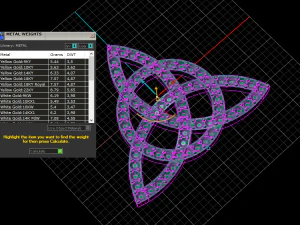 knot pave pendant 3D Print Model