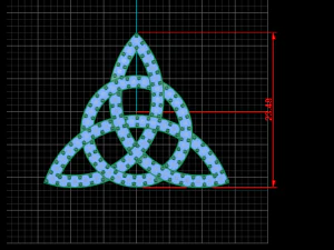 knot pave pendant 3D Print Model