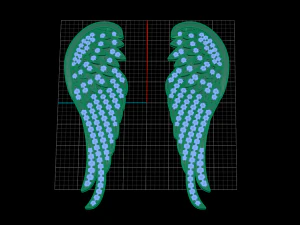 wing pave pendant 3D Print Model