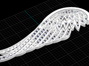 wing pave pendant Modèles 3D en vedette