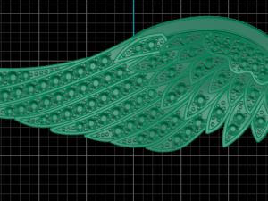 wing pave pendant Modèles 3D en vedette