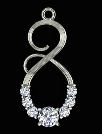 uniq diamond pendant 3D Print Model .c4d .max .obj .3ds .fbx .stl .blend 