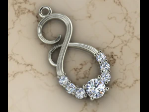 uniq diamond pendant 3D Print Model