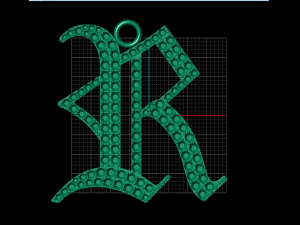 jewelry pave pendant r Model Cetak 3D