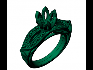jewelry female ring Model do druku 3D