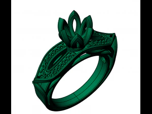 jewelry female ring 3D Print Model