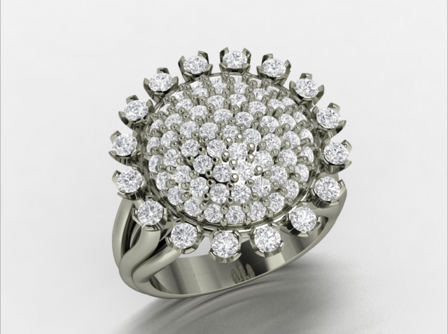 cluster design ring Modelo de Impressão 3D .c4d .max .obj .3ds .fbx .stl .blend 