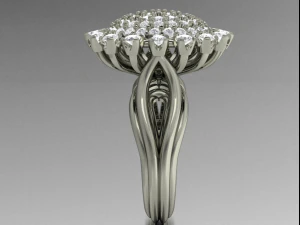 cluster design ring 3D Print Model