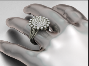 cluster design ring Modelo de Impressão 3D