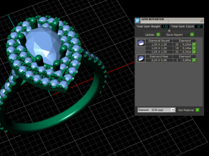 pear shaped halo diamond ring 3Dプリントモデル