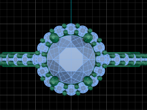 engagement halo ring 3D-printmodel