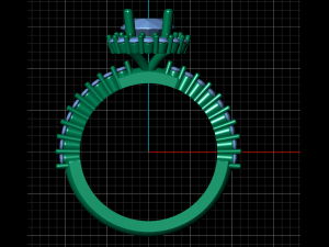 engagement halo ring 3D-printmodel