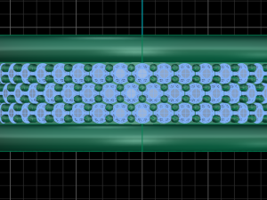 pave band three row Model do druku 3D
