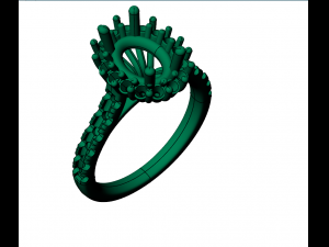 cluster style ring Modèles 3D en vedette