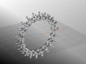oval gems enternity band Modèles 3D en vedette