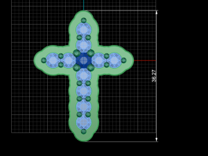 cross2 tone pieces Model do druku 3D