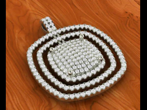 Pav&eacute;-Anh&auml;nger im Kissenstil 3D Druckmodell