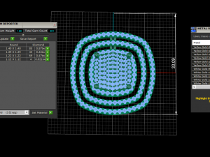 cushion style pave pendant 3Dプリントモデル