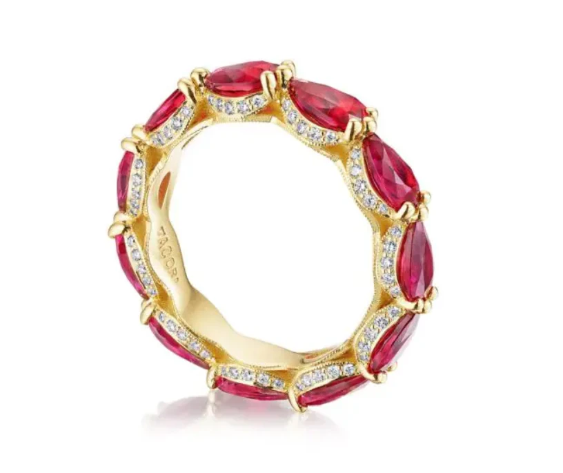 marquise gems fashion pave band 3D Print Model .c4d .max .obj .3ds .fbx .stl .blend 