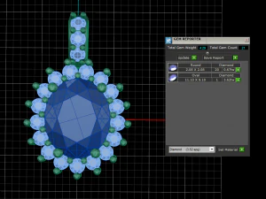 oval cluster unique jewelry pendant 3D Print Model