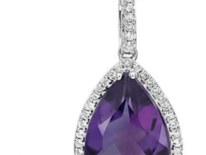 pear shape pave pendantwith gallery 3D Print Model