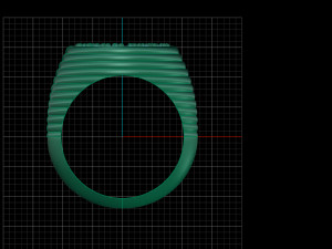 man round shape pave diamonds ring 3Dプリントモデル