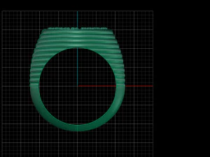 man round shape pave diamonds ring 3D Print Model