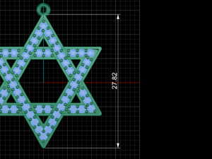 star pendant with diamonds 3D-Druckmodell