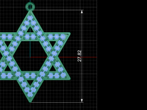star pendant with diamonds 3D Print Model