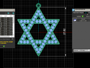 star pendant with diamonds 3D-Druckmodell