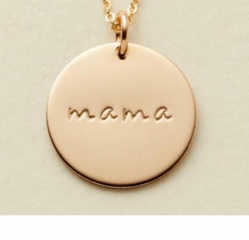 jewelry round shape pendantmama name on it 3D 프린트 모델 .c4d .max .obj .3ds .fbx .stl .blend 