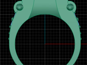 Man Unique pave ring Model do druku 3D