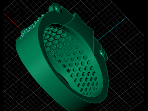 Man Unique pave ring Model do druku 3D
