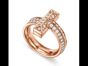 Tiffany T pave ring 3D Print Model