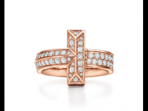 Tiffany T pave ring 3D 프린트 모델