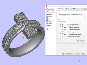 Tiffany T pave ring 3D Print Model