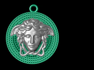 VERSACE PAVE PENDANT 3D Print Model