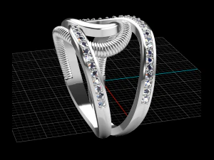 RING UNIQUE 3D Print Model