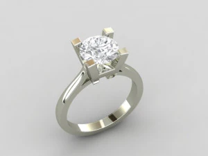 WH 1 stone unique ring 3D Print Model