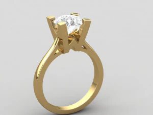 WH 1 stone unique ring 3D Print Model