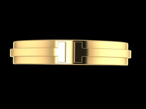 Tiffany-t-Narrow without diamonds 3d print model band 3D print model 3D 打印模型